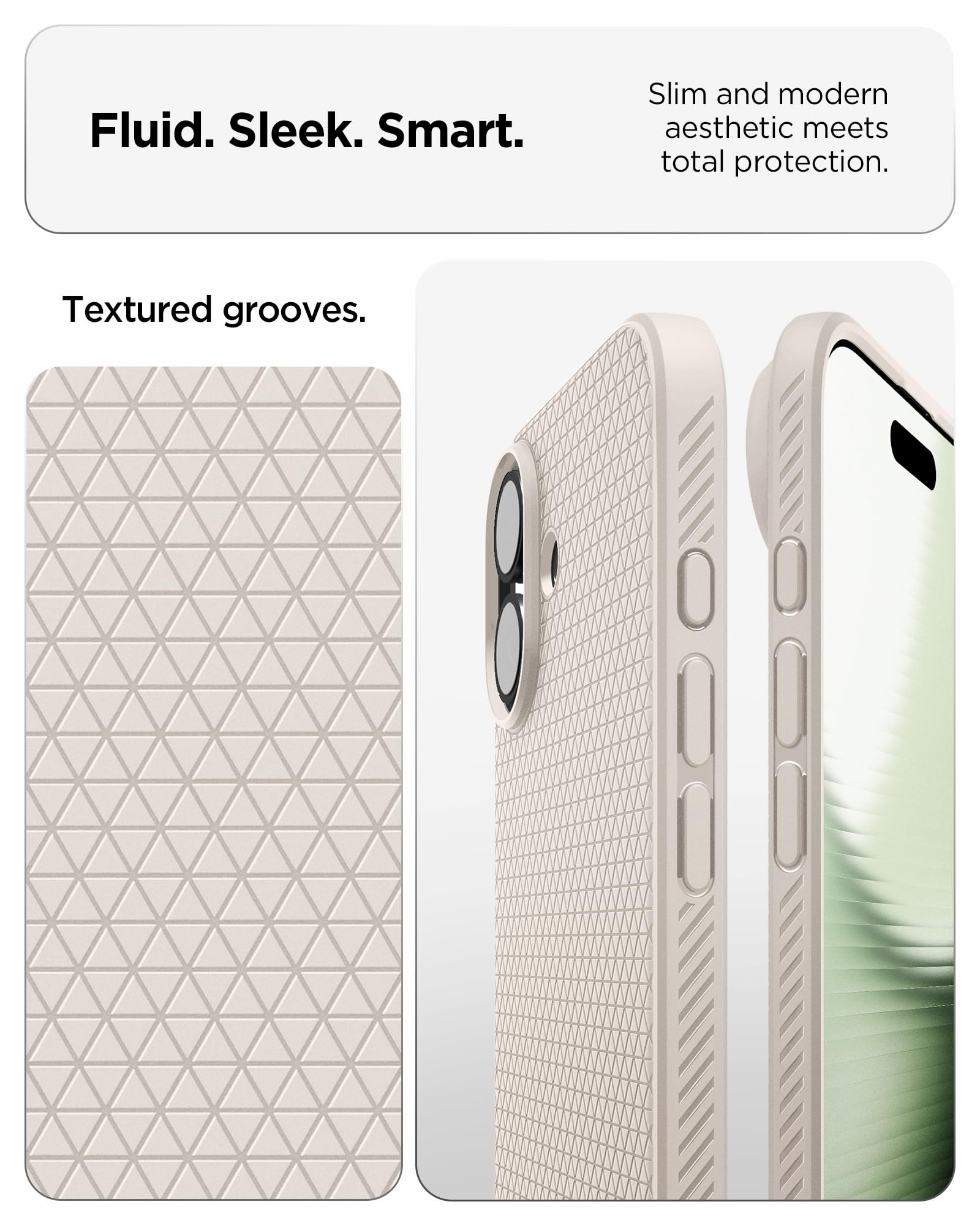 Spigen Liquid Air Back Cover Case for iPhone, Durable Protection, Air Cushion Technology - TPU | Matte Black
