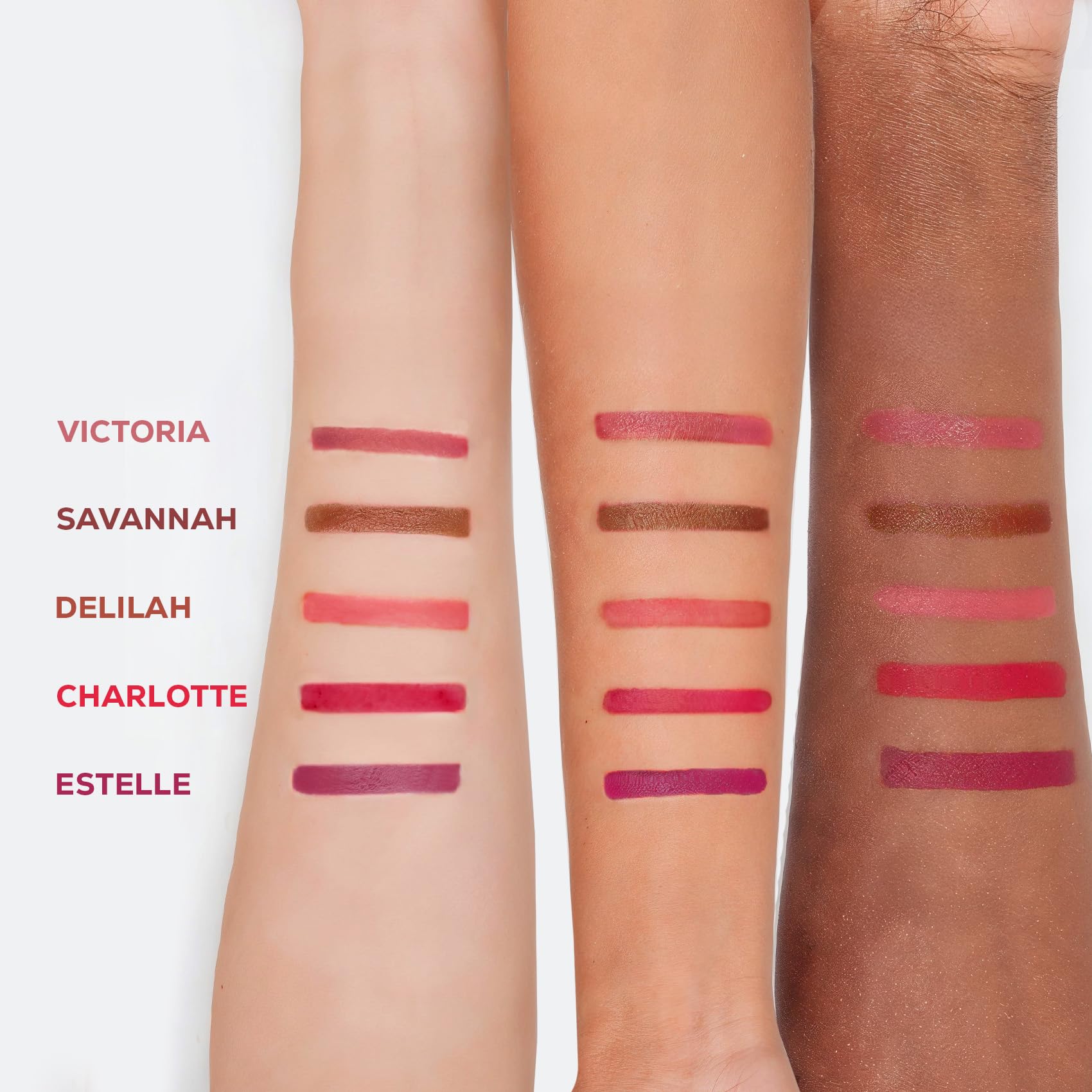 RENEE Outline Lip Liner - Combo of 5 with Built-in Sharpener l Long Lasting l Smudge Proof l Smooth Matte Finish l Rich Color Payoff l One Swipe Application l Ultimate Precision l Easy to Glide