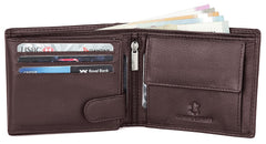 WildHorn Gift Hamper for Men I RFID Protected Leather Wallet, Keychain & Pen Combo Gift Set I Gift for Friend, Boyfriend,Husband,Father, Son etc (Brown M)