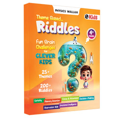 Riddles Book For Kids | 200+ Theme Based Riddles Book For 4+ Years Old | English Interactive Brain Teasing Riddle Activity Book For Growing Kids [Paperback] PW (PW )