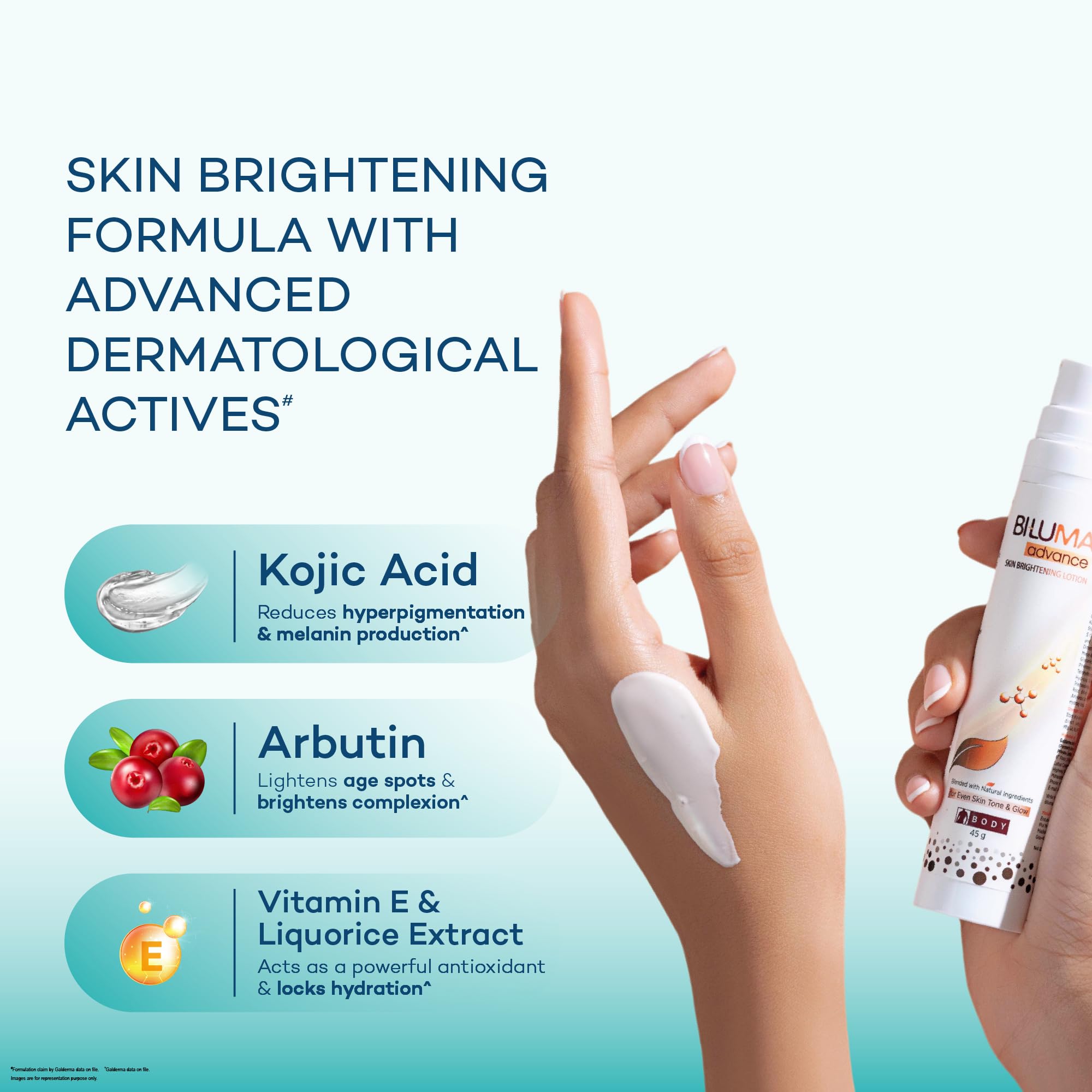 Bi-luma Advance Skin Brightening Lotion - All Skin Tone -Blended with Natural Ingredients For Dark Spots -Face& Body -45 gm | Glammy.lk