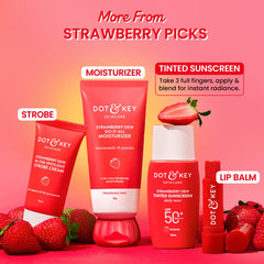 Dot & Key Strawberry Dew Tinted Sunscreen SPF 50+ Pa++++ - 03 Sand | Protection Against UA/UB | Broad Spectrum, Water & Sweat resistant | For All Skin Types | 50ml