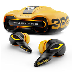 Boult Mustang Newly Launched Torq TWS Earbuds with 60H Playtime, App Support, 4 Mics, ENC, 45ms Low Latency, 13mm Driver, Breathing LEDs,Touch Control, Made in India, IPX5, Ear Buds Wireless (Yellow)