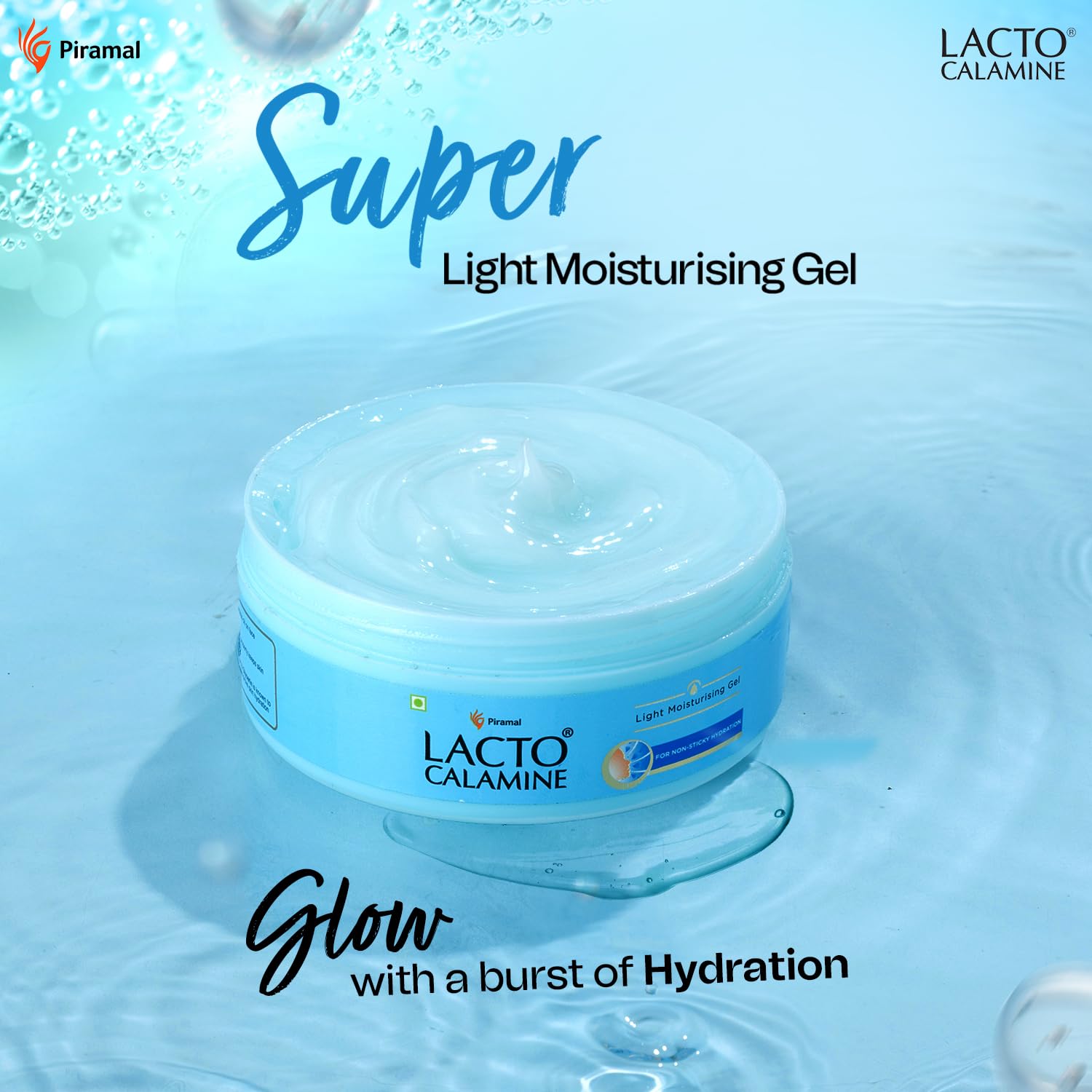 Lacto Calamine Super Light Moisturizer for Face | 150g | Moisturiser for Oily Skin with Niacinamide, Hyaluronic Acid | 300% Instant Hydration, 90% Stronger Moisture Barrier
