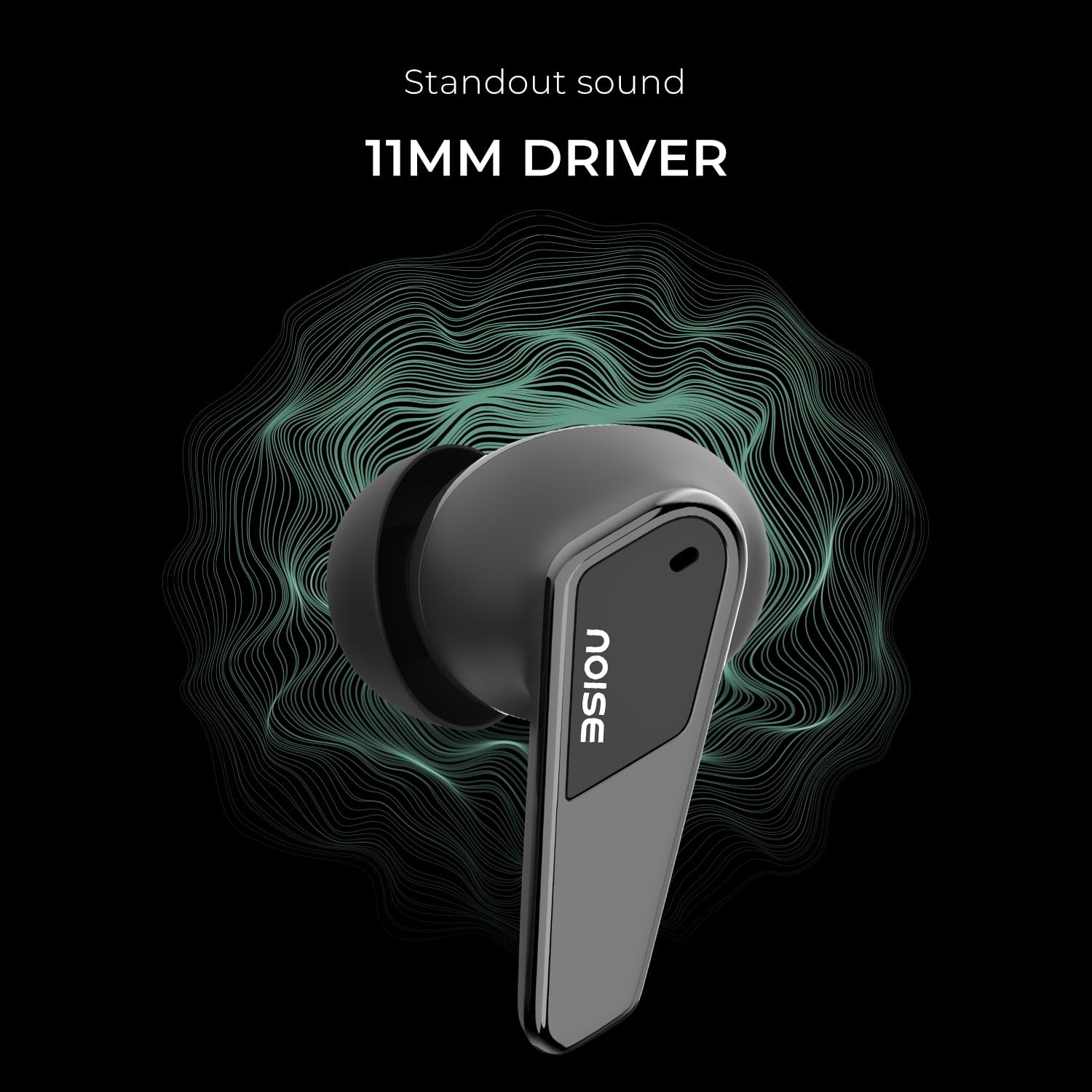 Noise Buds N1 Pro in-Ear Truly Wireless Earbuds with Metallic Finish, ANC(Upto 30dB), 60H of Playtime, Dual Pairing, Instacharge(10 min=200 min), BT v5.3(Chrome Black)