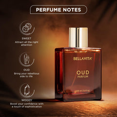 Bella Vita Luxury OUD | Long Lasting Perfume for Man and Woman |EDP 100ml | Carnation, Vanilla and Cedarwood| Sweet, Oud, Woody Premium Unisex Fragrance for Men and Women