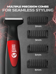 Beardo Multipurpose I Blade Trimmer & Shaver for Beard, Body, Hair & Groin | With 4 Trimming Combs | 90 min. Run Time USB TYPE C Charging - Personal Care Appliances from BEARDO - Shop in Sri Lanka at Arcade.lk