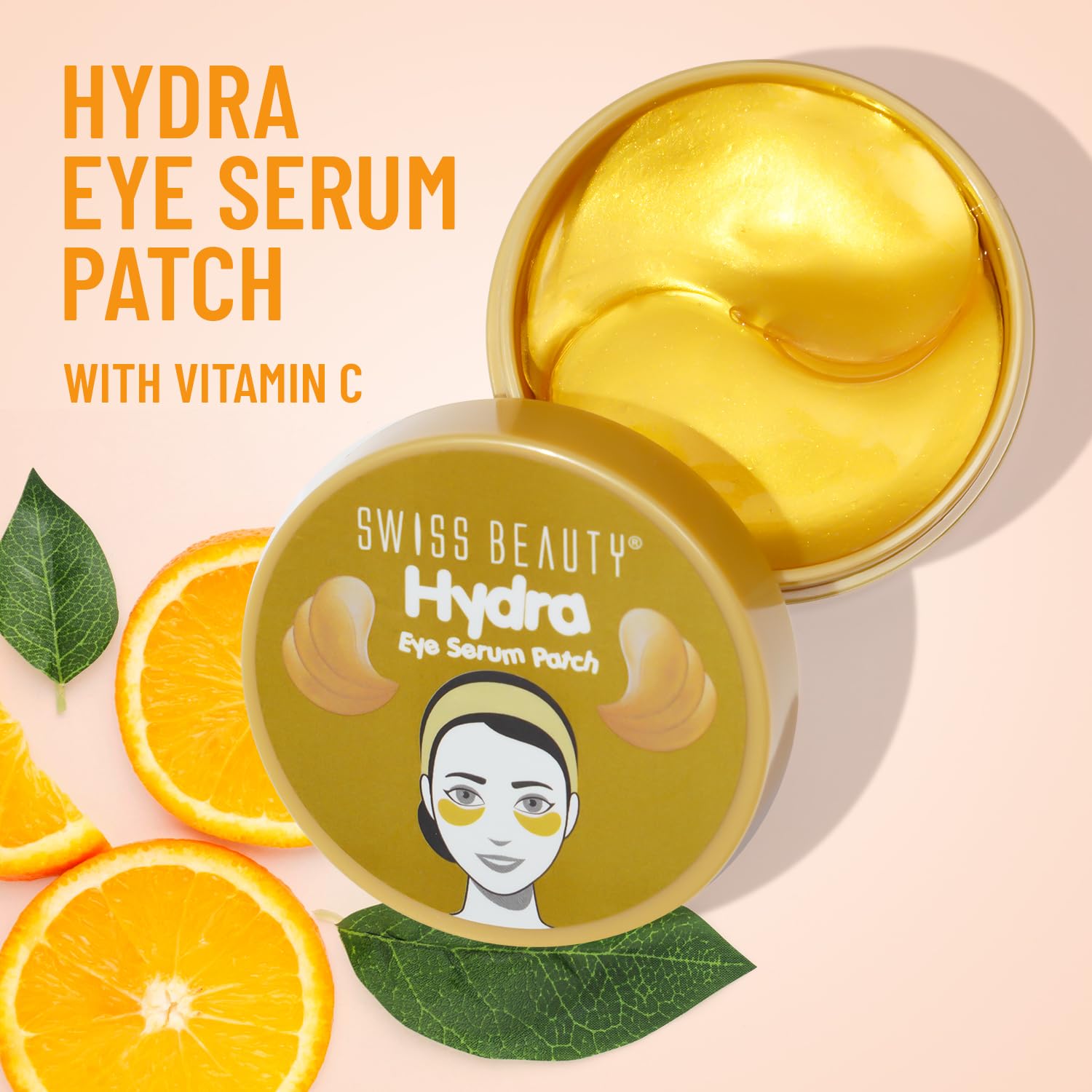 Swiss Beauty Hydra Anti Wrinkle Eye Serum Patch| Treats Dark Circles, Fine Lines And Wrinkles | Enriched With Collagen And Aloe Vera Extract | Shade -Gold, 60 Pcs