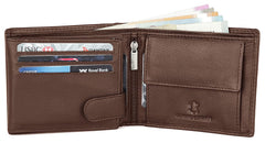 WildHorn Rfid Protected Leather Wallet For Men, Walnut