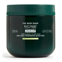 The Body Shop Vegan Body Yogurt Moringa Cream, 200 ML - For Normal To Dry Skin | Instant 48 Hr Moisture