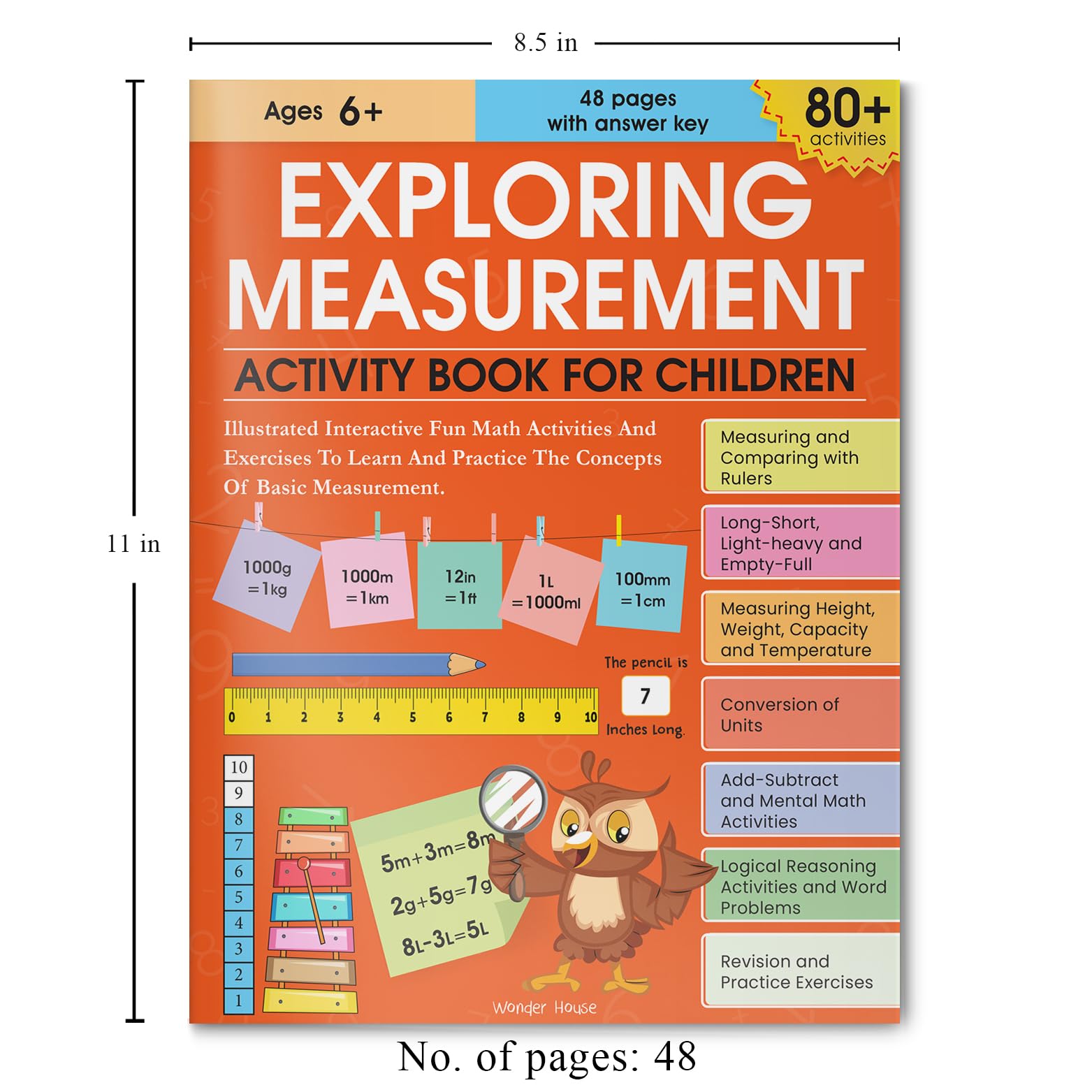 Exploring Measurement: Activity Book for Children | Learn Length, Weight, Time & More | Ages 6–9 | Fun Math Activities to Build Real-Life Skills