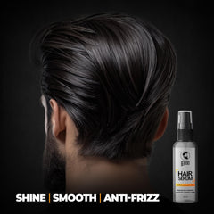 Beardo Hair Serum 50ml for Instant Shine & Anti-frizz with Argan Oil, Made for Men's Hair, Super Light-weight