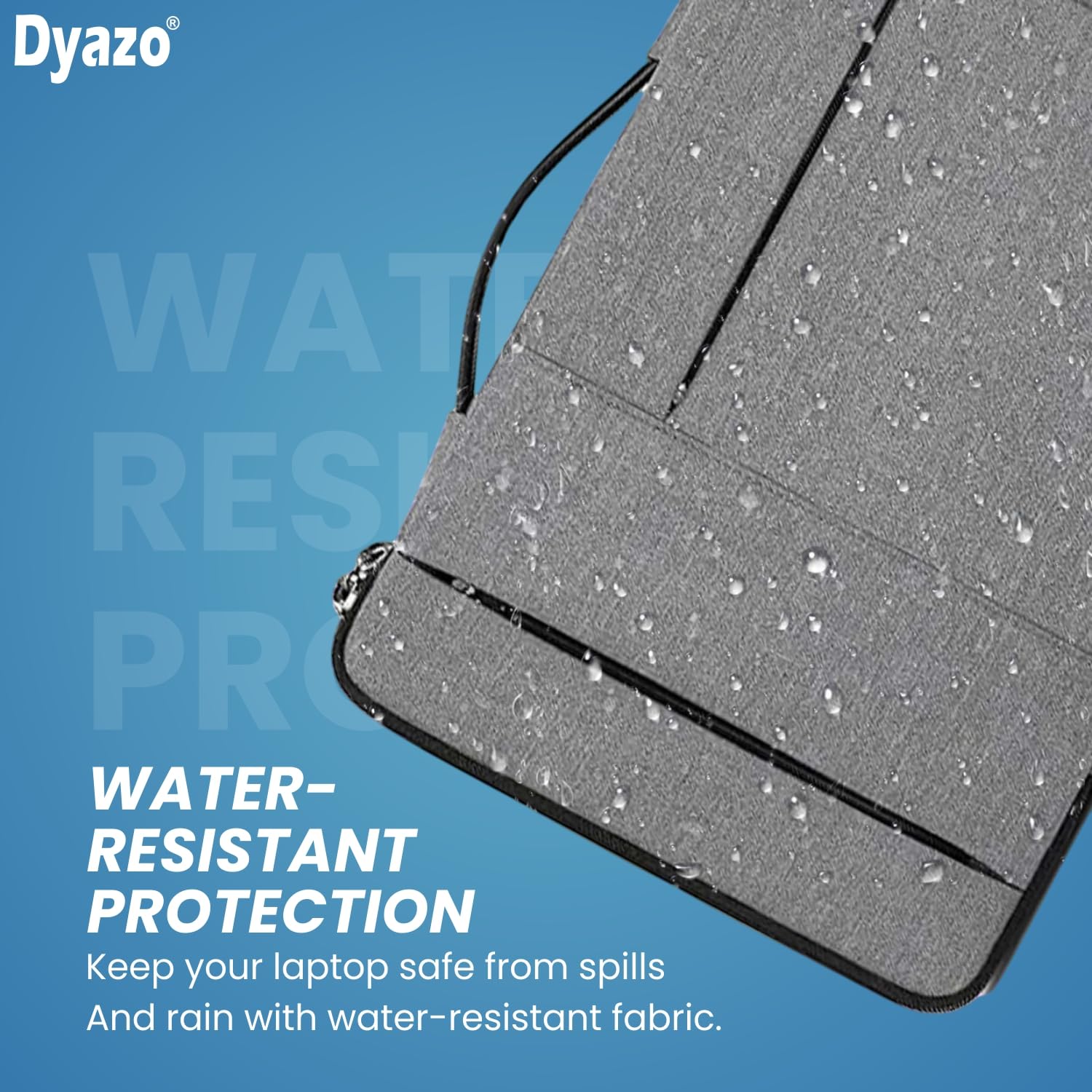 DYAZO Laptop Sleeve/Cover with Handle & Two Front Accessories Pockets Compatible for Apple, Dell, Lenovo, Asus, Hp, Samsung, Mi, MacBook and Other Notbooks (Grey)