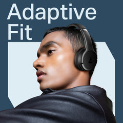 boAt 2025 Launch Rockerz 411, 40Ms Low Latency, 40Hrs Battery, 40Mm Drivers, ENx Tech, Stream Ad Free Music via App Support, Bluetooth Headphones, Wireless Over Ear Headphone with Mic (Active Black)