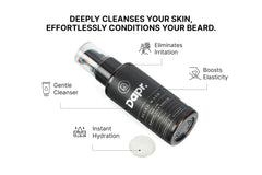 Dapr. Beard Wash (50 ml) |Made with Hyaluronic Acid & Vetiver Oil| Cleanse | Hydrate | Condition |