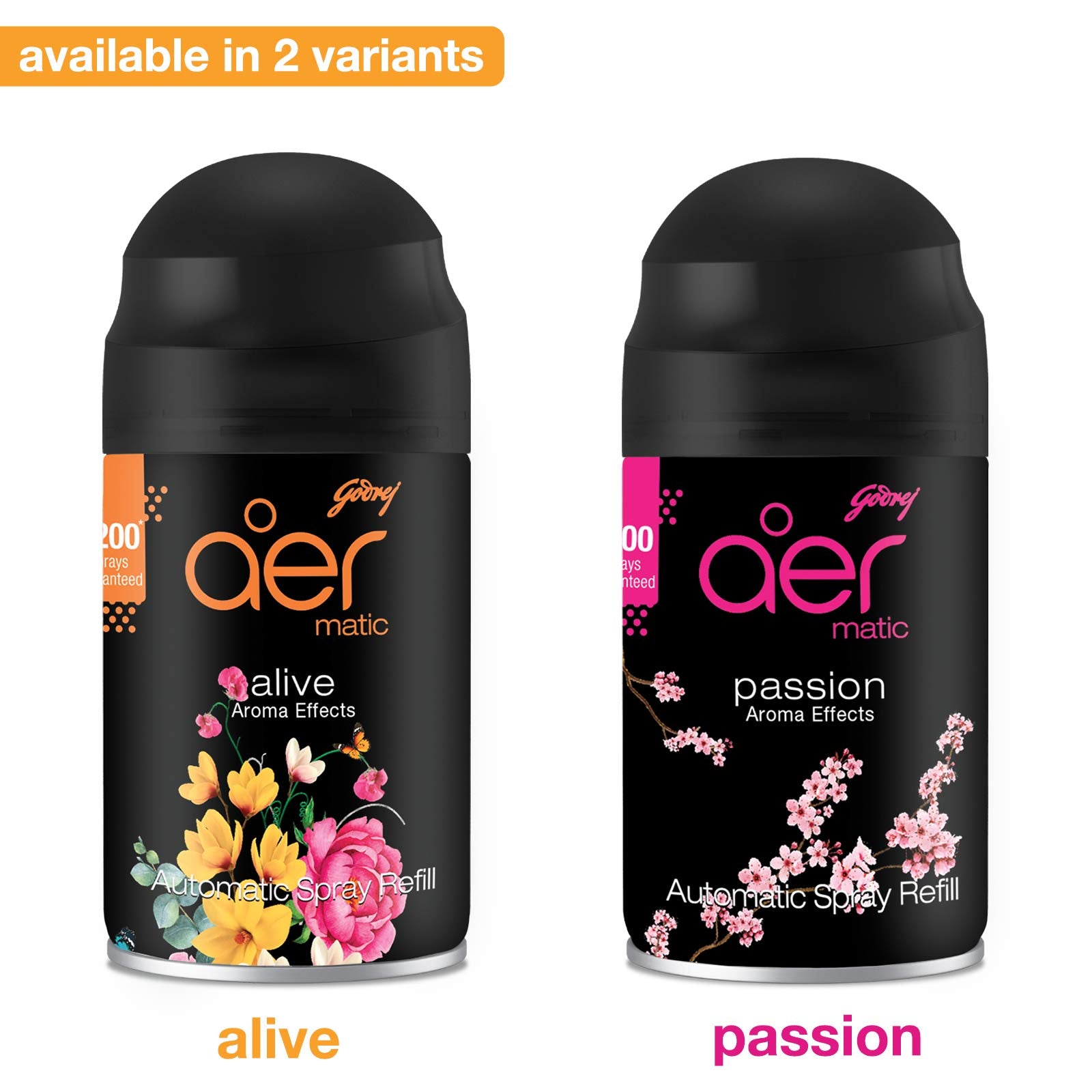 Godrej aer Matic Refill | Alive | 2200 Sprays Guaranteed | Lasts up to 60 days (225ml) - Drugstore from Godrej aer - Shop in Sri Lanka at Arcade.lk