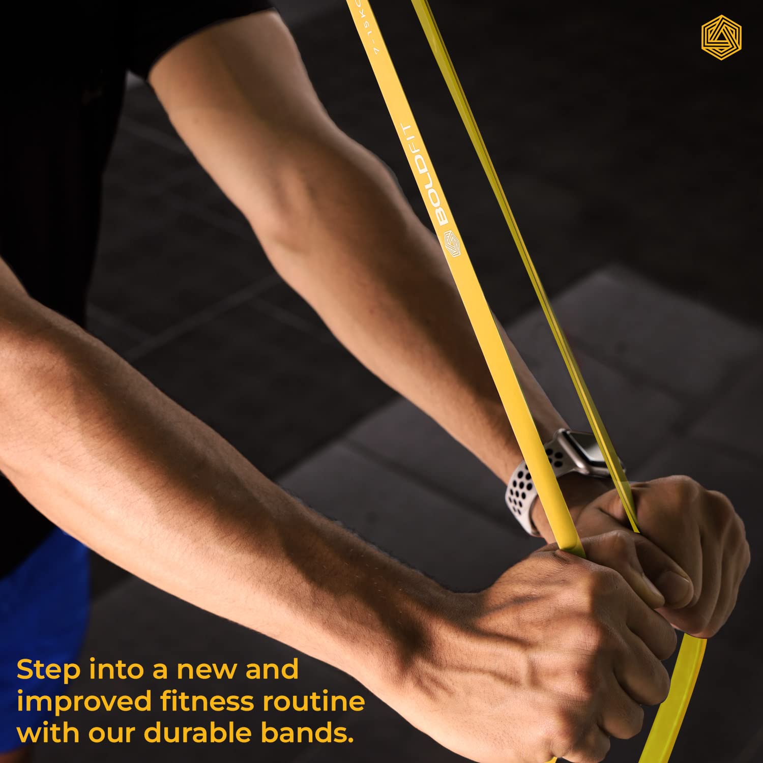 Boldfit Natural Rubber Heavy Resistance Band For Workout Set Exercise&Stretching Pull Up Bands For Home Exercise For Gym Unisex Resistance Bands Loop | Toning Bands (7-15Kg)