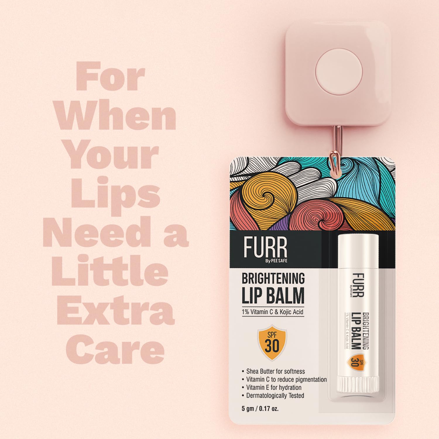 FURR 1% Vitamin C & Kojic Acid Brightening Lip Balm with SPF 30 | Heals, Hydrates FURR 1% Vitamin C & Kojic Acid Brightening Lip Balm with SPF 30 | Heals, Hydrates