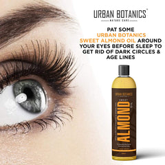 UrbanBotanics® Pure Cold Pressed Sweet Almond Oil for Hair and Skin, 200ml ( Odorless )
