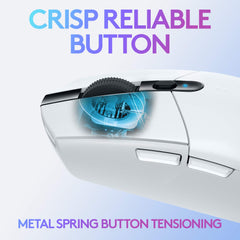 Logitech G304 Lightspeed Wireless Gaming Mouse, Hero Sensor, 12,000 DPI, Lightweight, 6 Programmable Buttons, 250h Battery Life, On-Board Memory, Compatible with PC/Mac - White