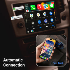 Zebronics 2-in-1 Wireless Carplay Receiver, Converts Wired Android Auto & CarPlay to Wireless, USB A & Type C, BT v5.4, WiFi 6, iOS & Android Compatible, Fast Boot, Compact, Plug & Play (DriveCast)