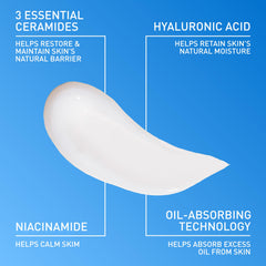 CeraVe Oil Control Gel Cream lightweight Moisturizer for Oily & Combination Skin with Ceramides, Hyaluronic Acid & Niacinamide | Dermatologist Recommended (52ml)