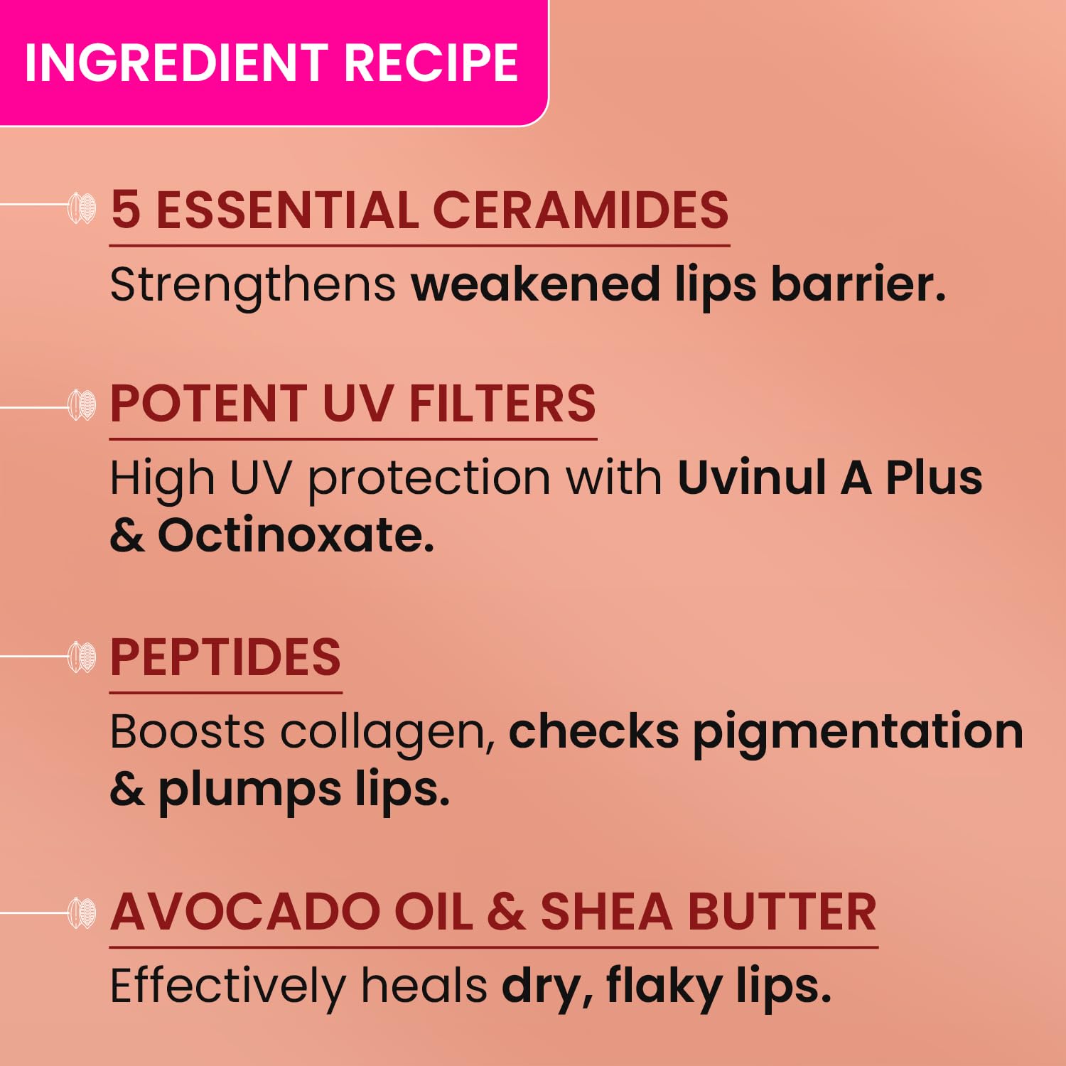DOT & KEY Ceramide & Peptide Barrier Repair Lip Balm Spf 50, Pa+++|Warm Nude|Uva/Uvb Lip Protection|Soft Tinted Lip Moisturizer|Prevents Pigmentation| Lip Balm For Women|10Gm, Normal