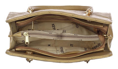 Keywest Women's Diamond Satchel Tote Handbag for Women | Ladies purse | Stylish Shoulder Bag | Gift For Woman | Beige