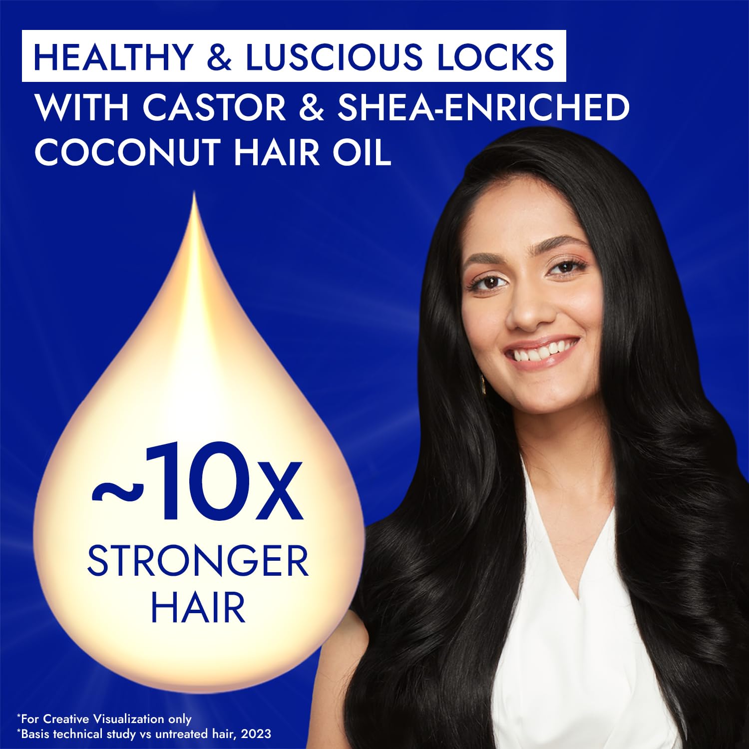 Parachute Advansed Castor & Shea enriched Coconut Hair Oil 300ml | Up to 10x Stronger Hair| Moisturizes & Nourishes Hair | Reduces Hair Fall & Frizz | Prevents Hair Breakage| Vibrant Length & Volume