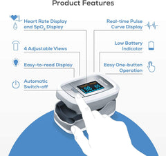 Beurer PO30 Fingertip Pulse Oximeter - Grey