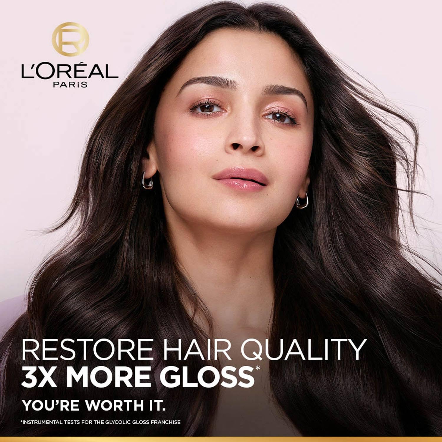 L'Oreal Paris Glycolic Gloss Shine Boosting Shampoo, Powered By 3% Glycolic Acid, For Dull Hair, Restores Hair Quality Gives 3X More Gloss, 200Ml