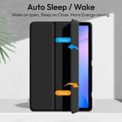 Robustrion Cover for Samsung Galaxy Tab S10 Lite 10.9" / Tab S9 FE/Tab S10 FE/Tab S9 11" with [S Pen Holder], Flip Case for Samsung Tab S10 Lite /S10/S9 FE Tablet Cover [Auto Sleep Wake] - Black