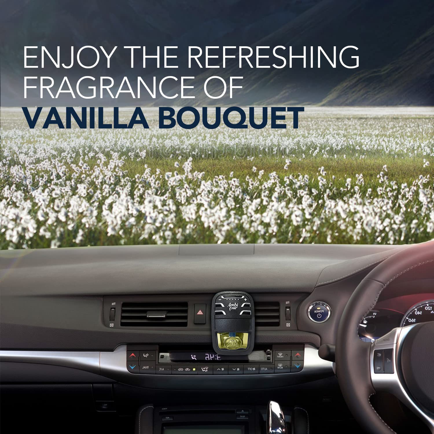 Ambi Pur Car Air Freshener Refill, Vanilla Bouquet, Aerosol, 7.5 Ml