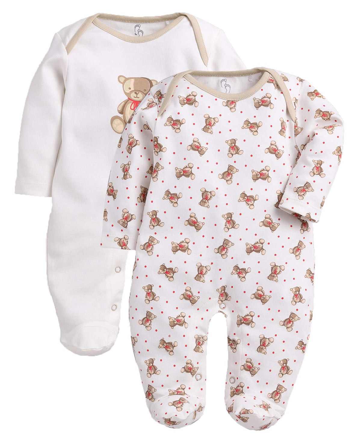 BabyGo Baby Romper 100% Cotton Rompers for New Born Baby|Sleepsuits for Baby Boys & Girls |Onesies| Infant Clothes|MULTI| 0-3M| 3-6M| 6-9M| Pack of 2 - Apparel from BABY GO - Shop in Sri Lanka at Arcade.lk