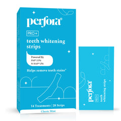 Perfora Teeth Whitening Strips - Pack of 14 Treatments (28 Strips) – Whitens Teeth in 1 Use | Sensitivity-Free, Enamel-Safe Oral Care | PAP & Hydroxyapatite for Stain Removal