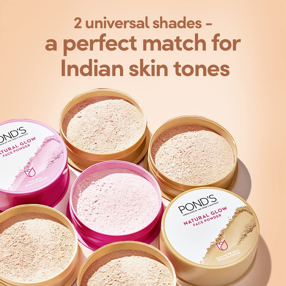 POND's Natural Glow Face Matte Powder For Normal Skin, Bb Glow - 30G, Pink - Beauty from POND'S - Shop in Sri Lanka at Arcade.lk