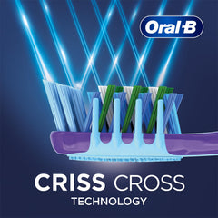 Oral-B Criss Cross Gum Care Soft Toothbrush For Adults, Soft Bristles, Healthier Gums, Multicolour Tooth Brush Set, Oral B Dentist Recommended Brand (Family Pack of 4)