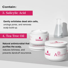 Suzyan Professional Dandruff Scalp Scrub | Exfoliates Dead Skin & Reduces Flakes | Soothes Itchy Scalp | Sulfate & Paraben Free | Suitable for All Hair Types – 200g