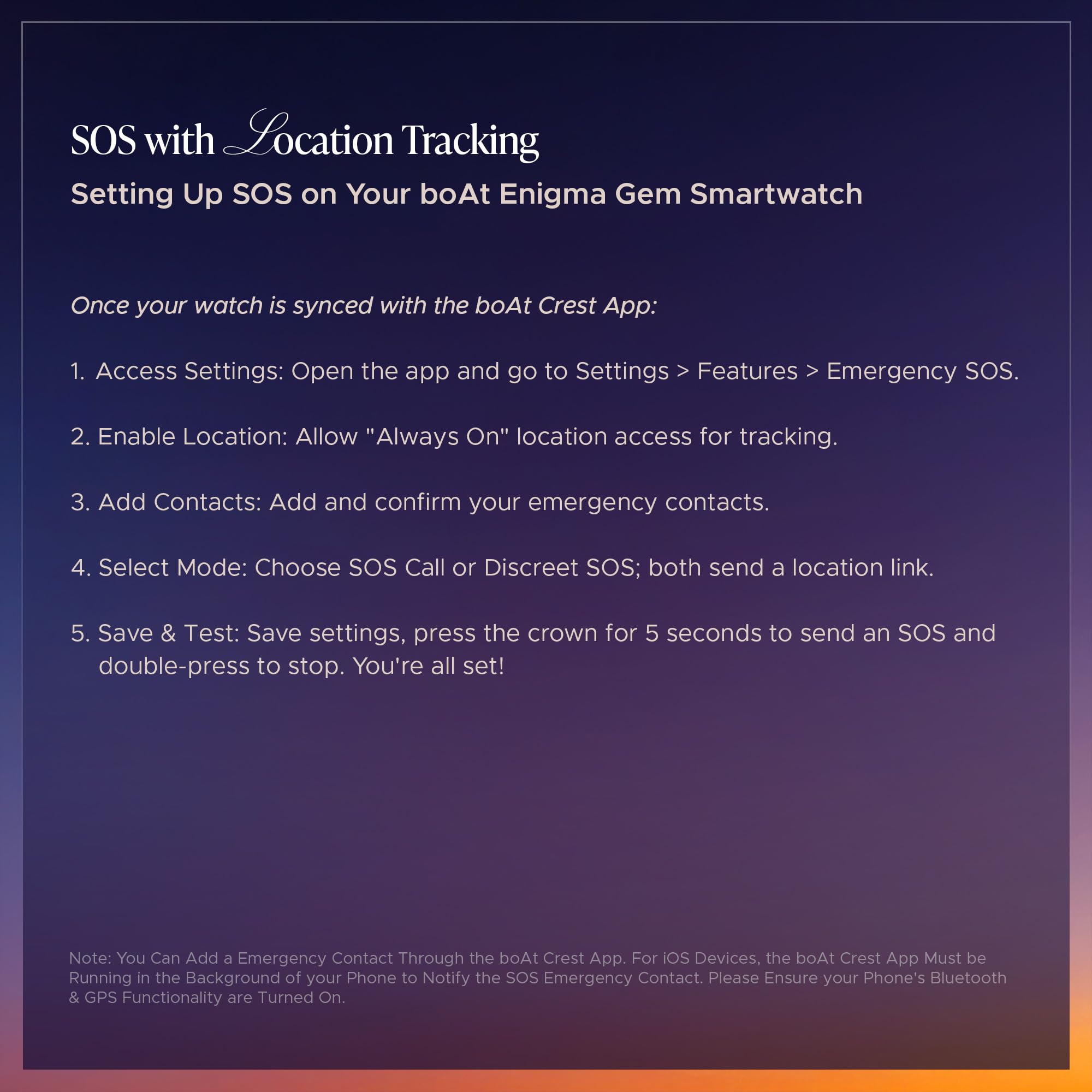 boAt Enigma Gem Women's Luxury Smart Watch w/ 1.19” (3.02cm) AMOLED Display, Emergency SOS Live Location Sharing, Watch Face Studio, QR Tray, BT Calling, 700+ Active Mode, HR & SpO2 (Rose Gold)