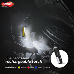 Eveready Hero DL80, Rechargeable 1W LED Torch Cum Emergency 2W Sidelight, Type-B/Micro-USB Fast Charging, Overcharge & Deep Discharge Protection, Powered by Li-Ion Battery