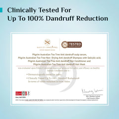 Pilgrim Australian Tea Tree Anti-Dandruff Unscented Conditioner For All Hair Type 200 millilitre | Smoothens Strands & Detangles Hair | Fights and Prevents Dandruff | For Men & Women (Pack of 1)