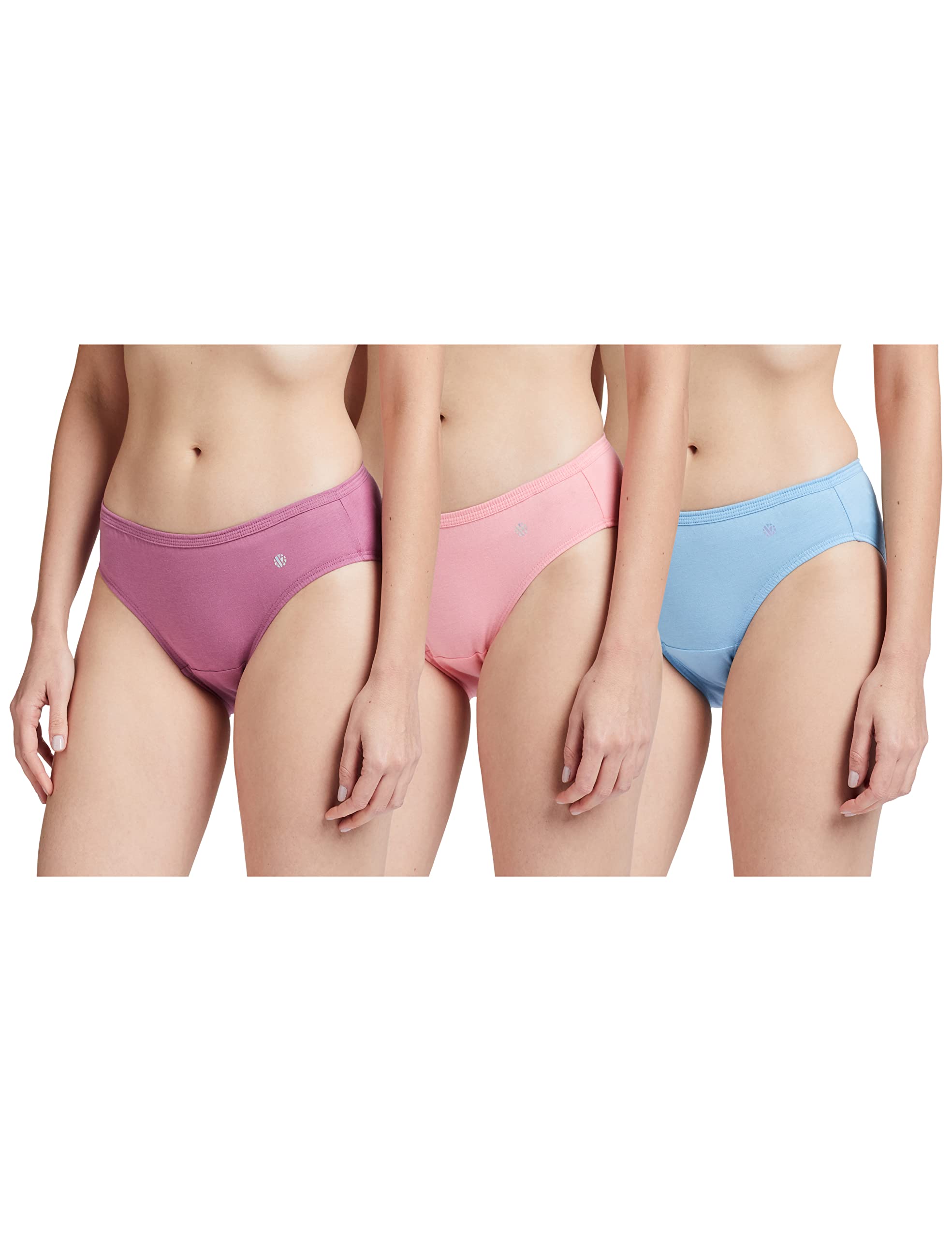 Van Heusen Women Bikini Panty - 100% Super Combed Cotton - Pack Of 3 - Anti Bacterial, No Marks Waistband, Moisture Wicking, Moderate Coverage, Multicolor - Apparel from Van Heusen - Shop in Sri Lanka at Arcade.lk