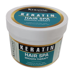 KERATINE PROFESSIONAL Premium Keratin Hair Spa Smooth Therapy | 100% Soft, Shine & Hair Repair | Infused With Brazilian Nut And Keratin | Treatment Protein Spa - Conditioning For Dry Damage-1 Count