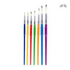Faber-Castell Tri-Grip Brush - Round, Pack of 7 (Assorted)