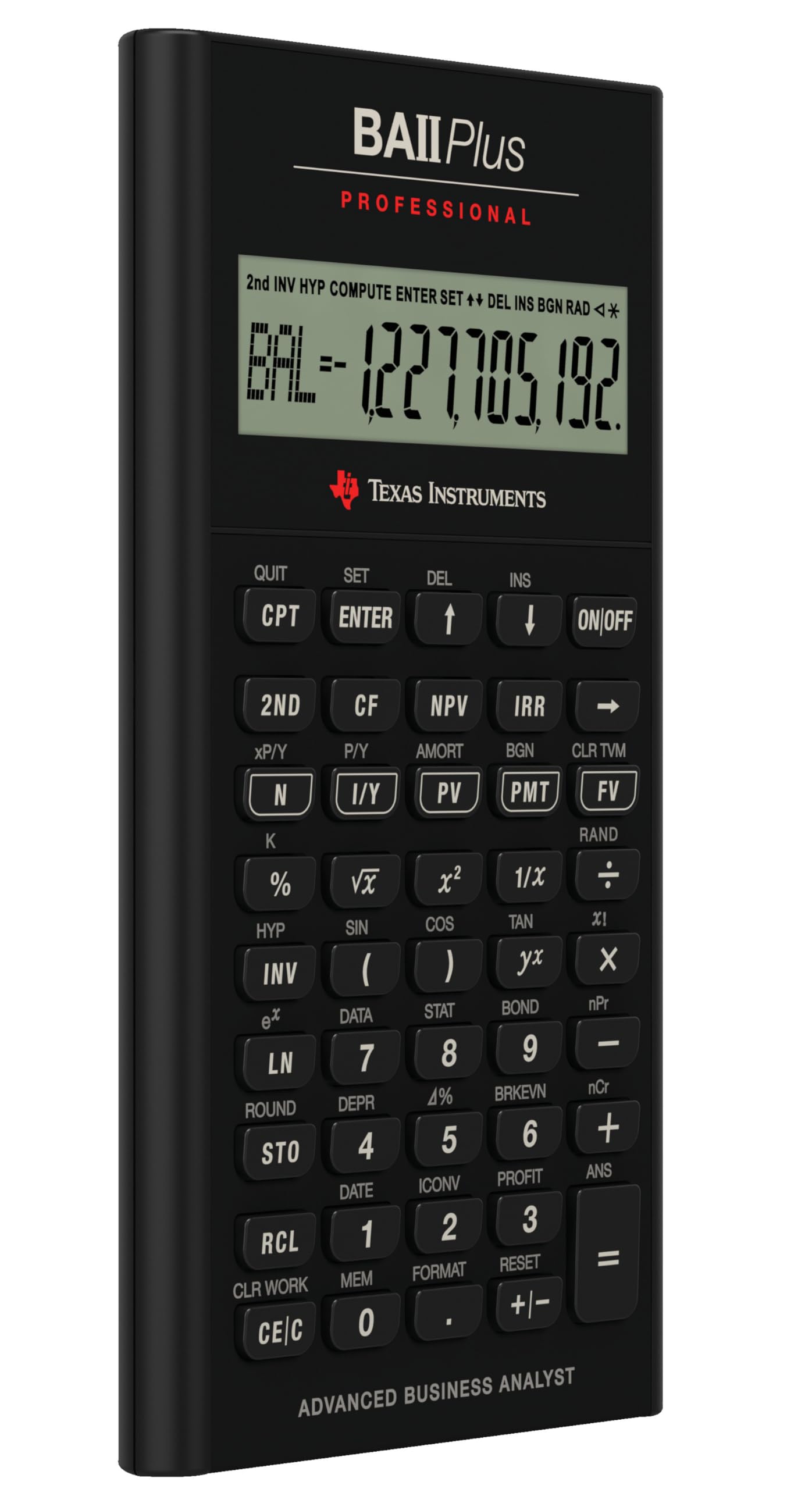 Texas Instruments BA-II Plus Professional Financial Calculator, Silver
