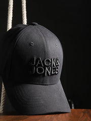 JACK & JONES Men's 100% Cotton JAC Jack & Jones CORE Baseball Cap Anthracite ONE | Glammy.lk
