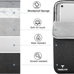 Tabelito Tablet Sleeve Bag Water-Resistant Case Cover Fits Upto 11.6 inch Tablets for Samsung/Lenovo/Galaxy Tab A9 Plus/S8/S9/Realme Pad/Honor Pad X9/Xiaomi Mi pad 6/Redmi Pad/Oneplus Pad