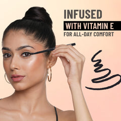 SWISS BEAUTY You & Eye Power Black Pencil Kajal | Waterproof & Smudge-Proof | 24 Hour Stay | Matte Finish Black Kajal | 0.30gm