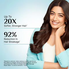 Pilgrim Unscented Korean Rice Water & Collagen Advanced Damage Repair Mask|Deep Repair for Dry,Frizzy & Damaged Hair|With 17 Amino Acids,Wheat Protein & Ceramides|Paraben-Free|For Women&Men,200 gram