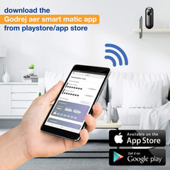 Godrej aer Smart Matic Kit (Machine + 1 Refill) - BLUETOOTH ENABLED - Automatic Room Fresheners | Alive | 2000 Sprays Guaranteed | Lasts up to 60 days (225ml)